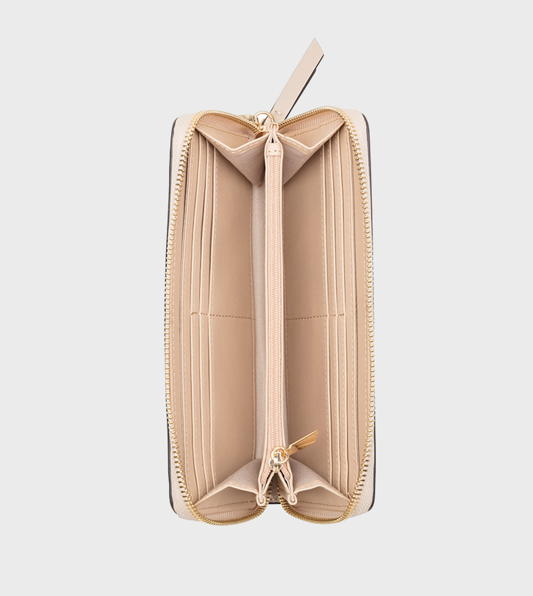 Monogram Patterned Zipper Wallet