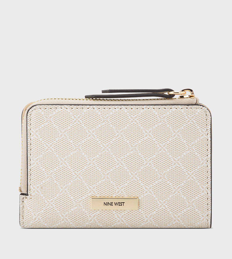 Monogram Patterned Zipper Wallet