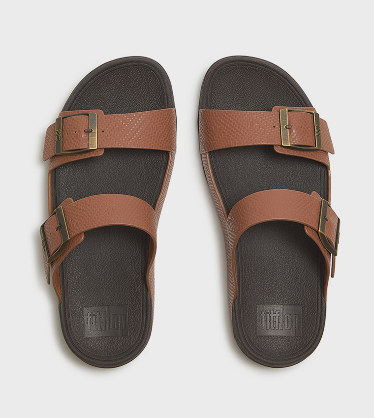 GOGH MOC Buckle Leather Comfort Sandals