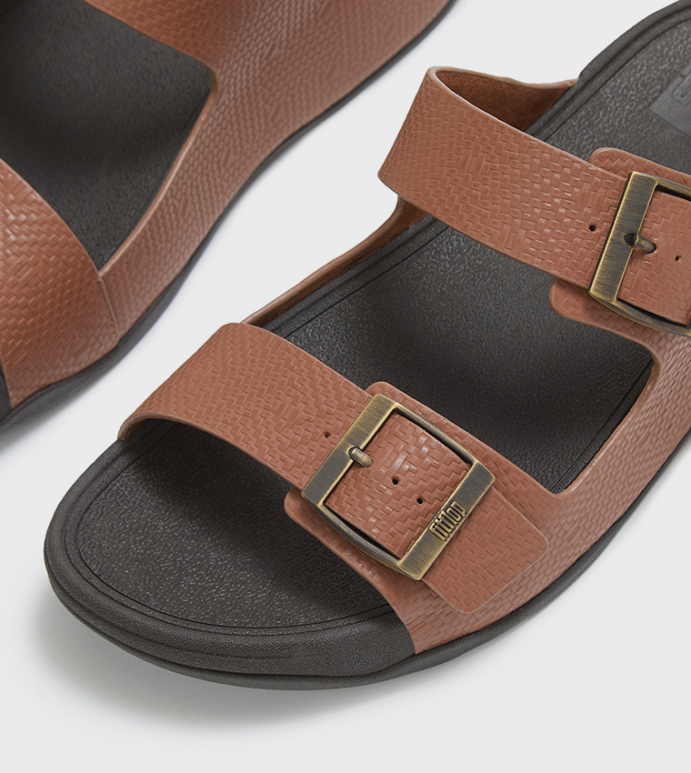 GOGH MOC Buckle Leather Comfort Sandals