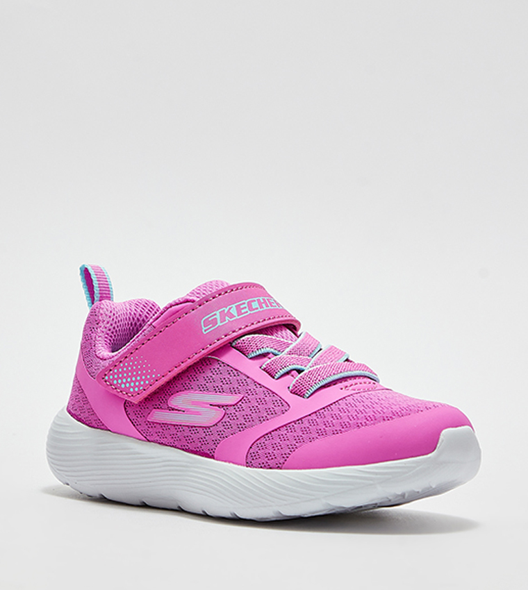 حذاء رياضي بتفاصيل شبكية وشريط فيلكرو