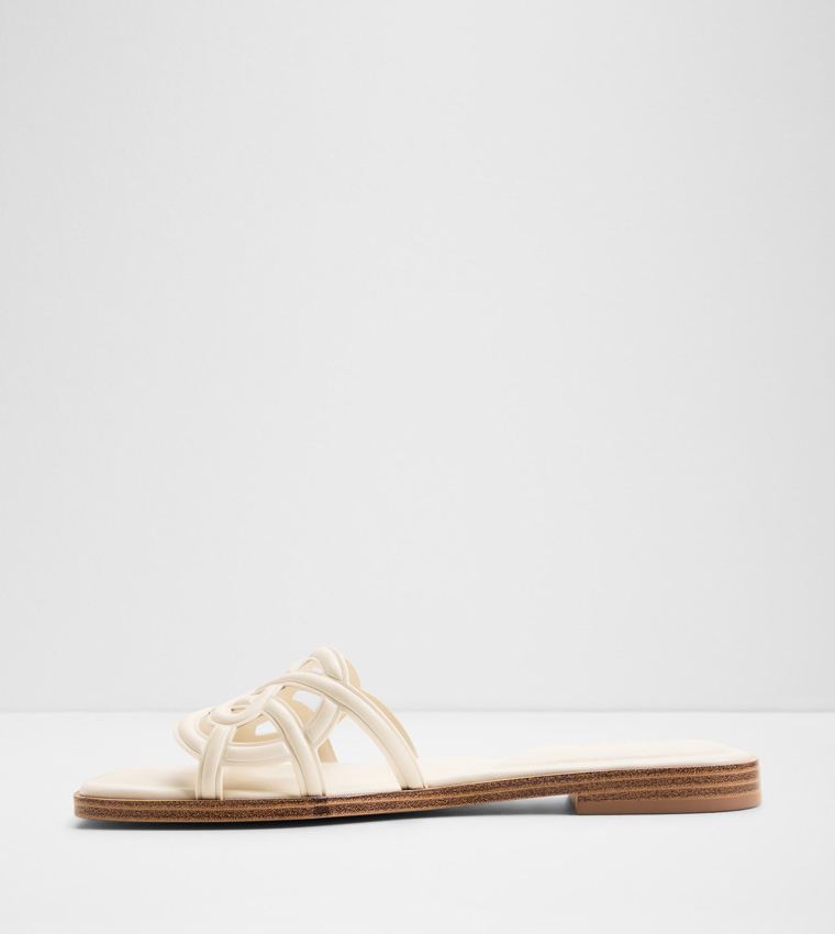 ألدو  الصنادل المسطحة - كريمي  Flat Sandals