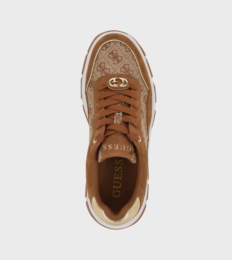 BERRETT Logo Patterned Chunky Platform Sneakers