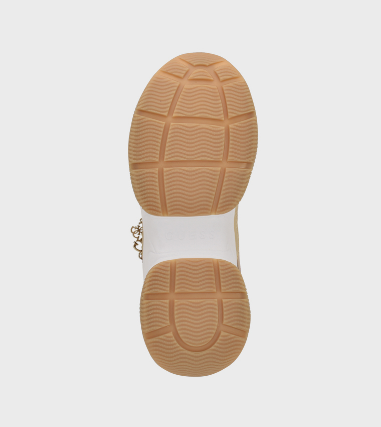 HARPAA Logo Charm Lace-Up Platform Sneakers