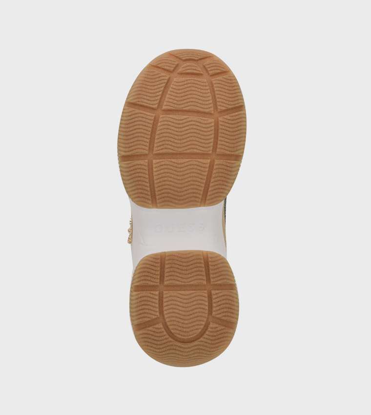 HARPAA Logo Charm Lace-Up Platform Sneakers