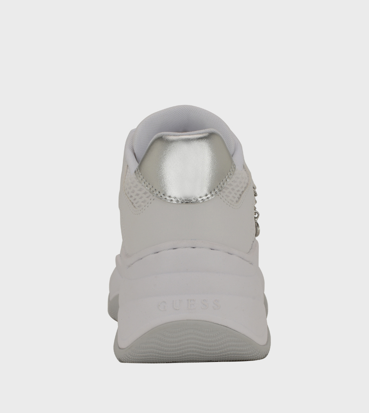 HARPAA Logo Charm Lace-Up Platform Sneakers