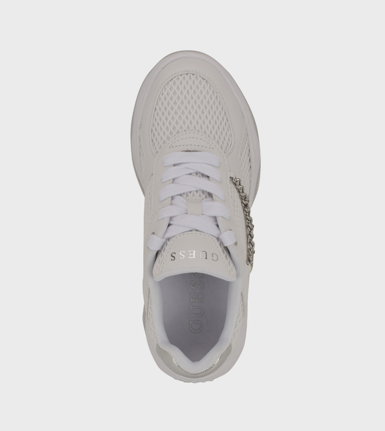 HARPAA Logo Charm Lace-Up Platform Sneakers