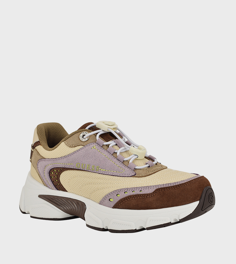 IMERI Color Block Lace-Up Platform Sneakers