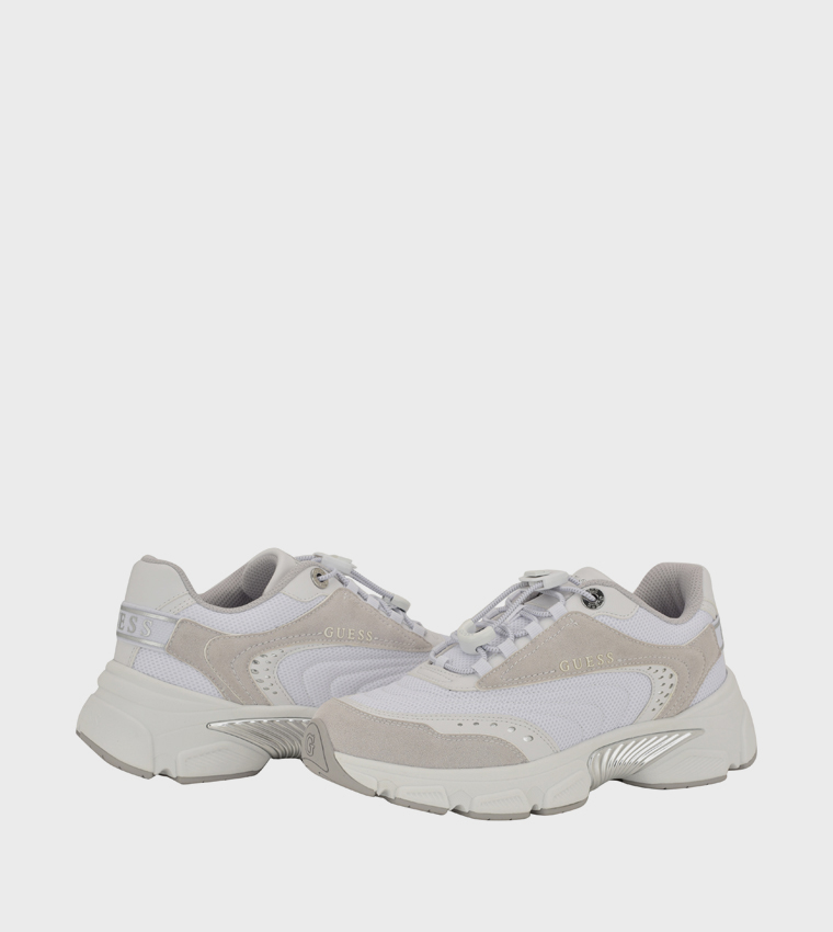 IMERI Color Block Lace-Up Platform Sneakers