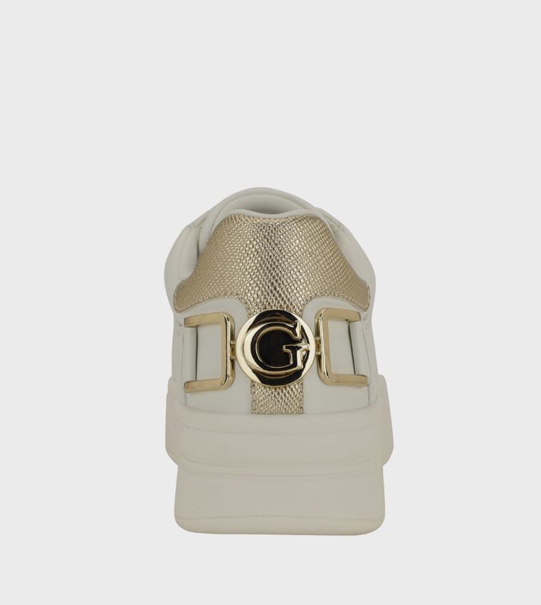 WESLI Logo Detail Lace-Up Platform Sneakers