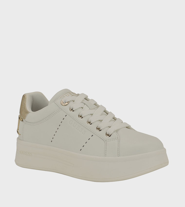 WESLI Logo Detail Lace-Up Platform Sneakers