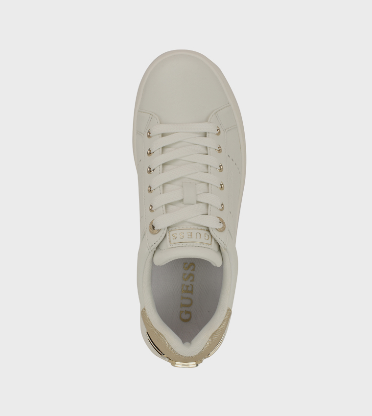 WESLI Logo Detail Lace-Up Platform Sneakers