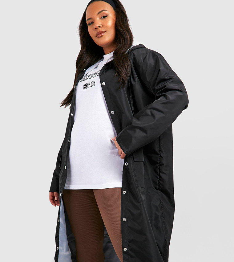 Double Layer Shell Longline Rain Parka