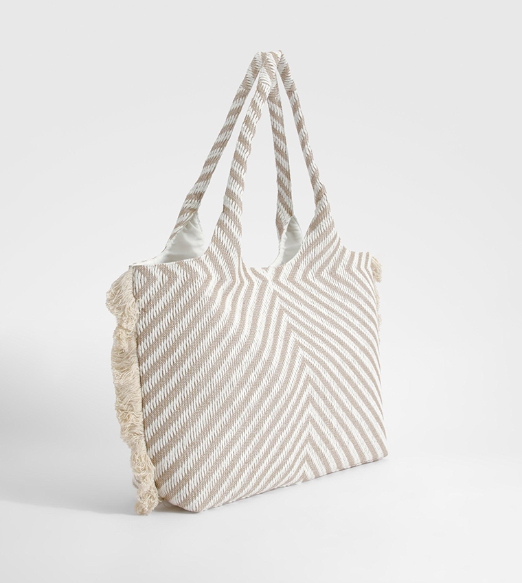 Frayed Edge Oversized Beach Tote Bag