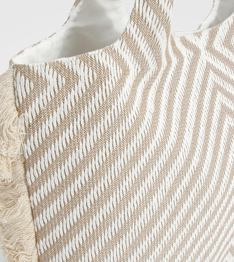 Frayed Edge Oversized Beach Tote Bag