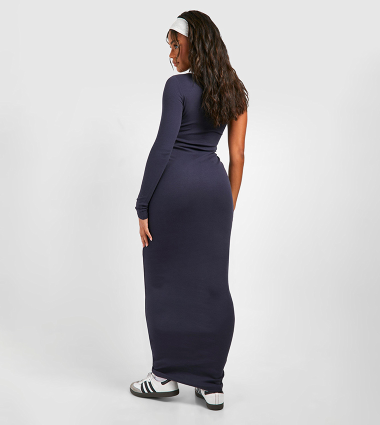 boohoo grey maxi dress Buy Premium Contrast Rib One Shoulder In 3D floral wedding dress