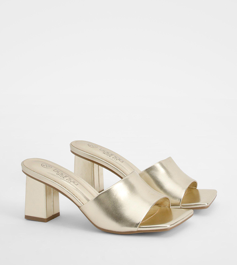Wide Fit Block Heeled Sandals