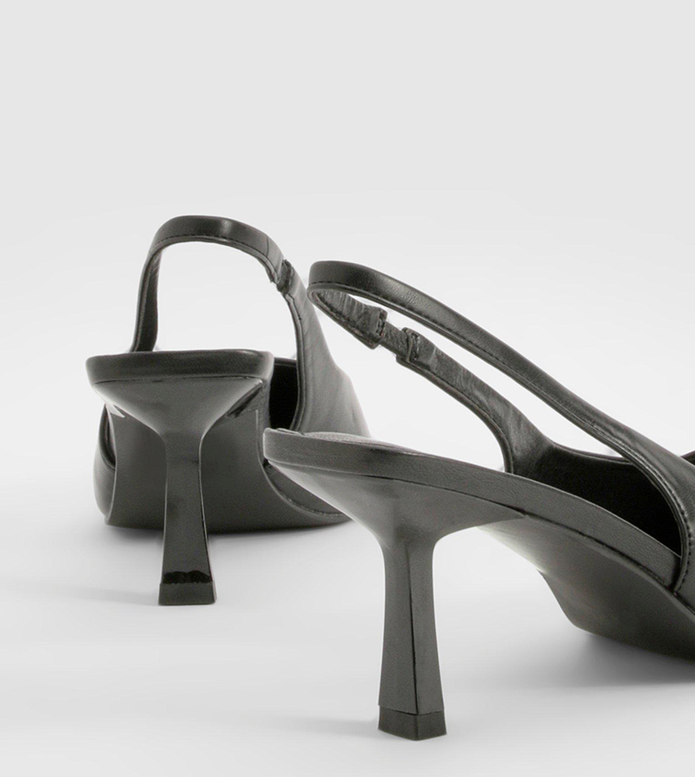 Slingback Kitten Heel Pumps