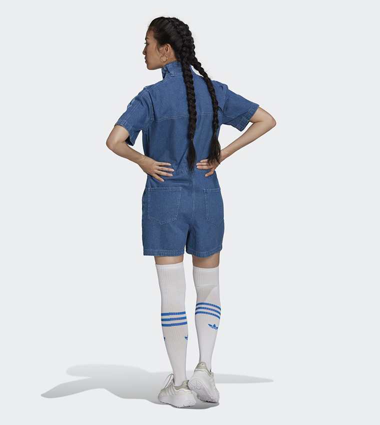 Buy Adidas Adicolor Denim Jumpsuit In Blue | 6thstreet Saudi Arabia