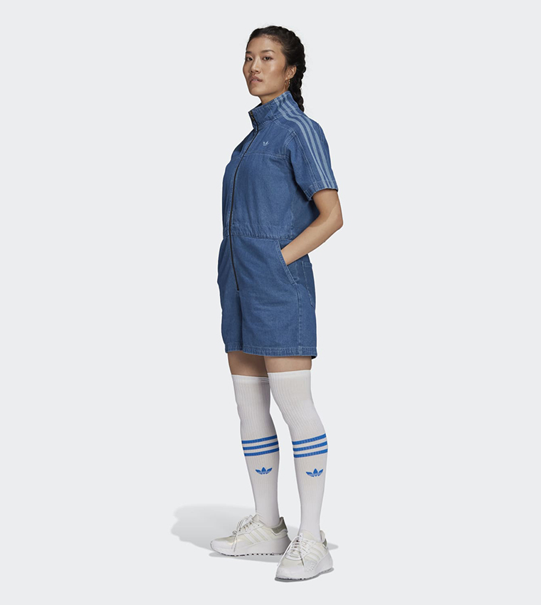 Buy Adidas Adicolor Denim Jumpsuit In Blue | 6thstreet Saudi Arabia