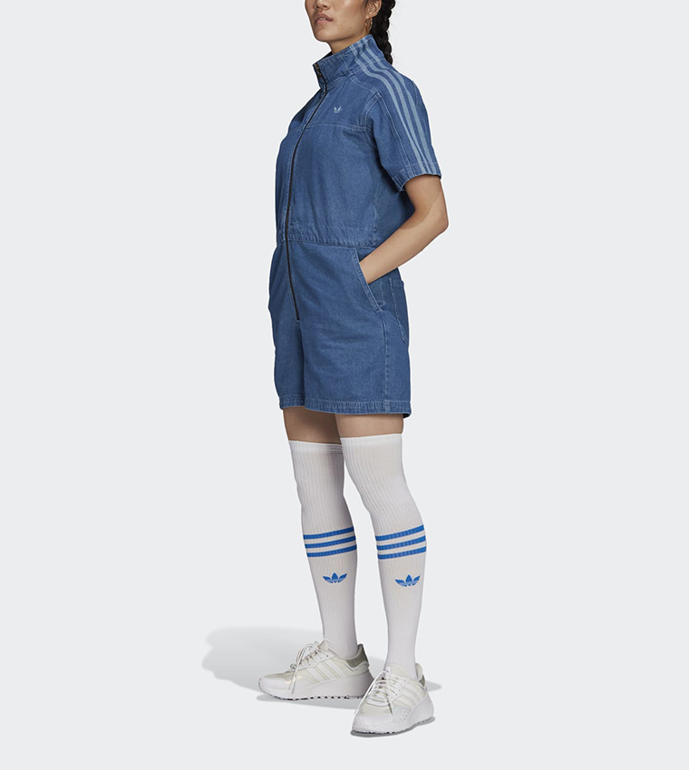 Buy Adidas Adicolor Denim Jumpsuit In Blue | 6thstreet Saudi Arabia