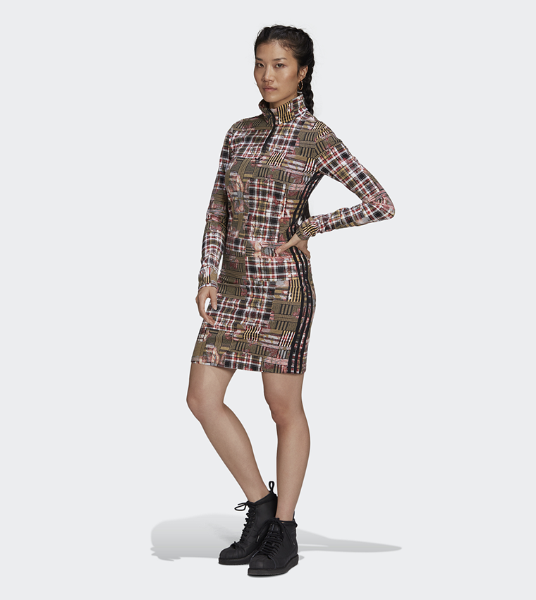 Buy Adidas Her Studio London Bodycon Dress In Brown | 6thstreet Saudi Arabia