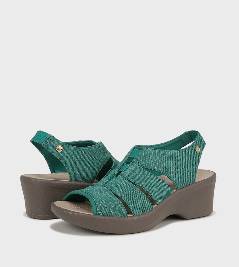 FINALEE Peep Toe Wedge Sandals
