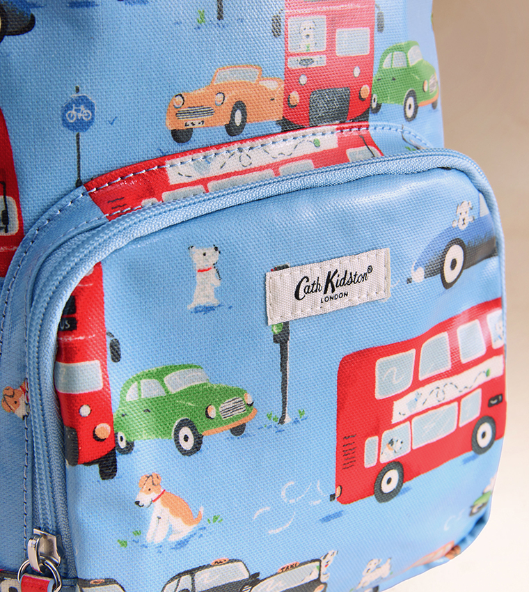 Printed Zippered Backpack