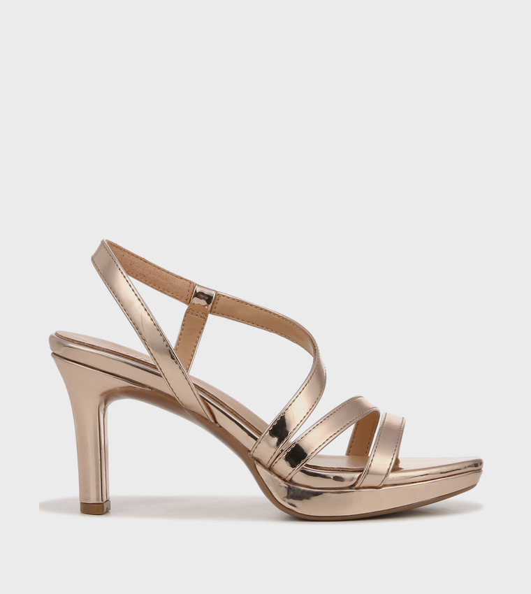 NABRENTA Open Toe Slingback Heel Sandals