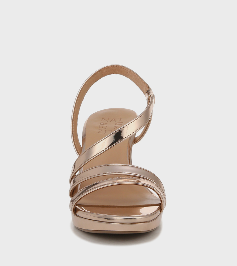 NABRENTA Open Toe Slingback Heel Sandals