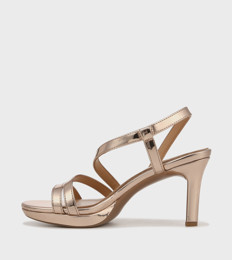 NABRENTA Open Toe Slingback Heel Sandals