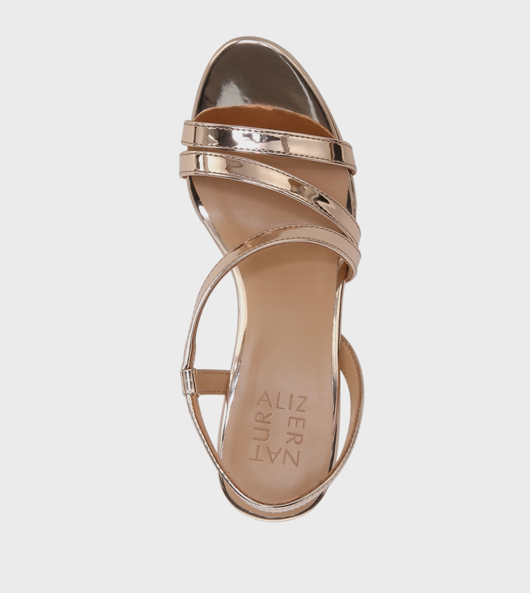 NABRENTA Open Toe Slingback Heel Sandals