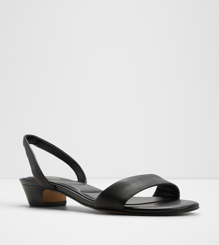 HALOBREREL Open Toe Low Block Heel Sandals