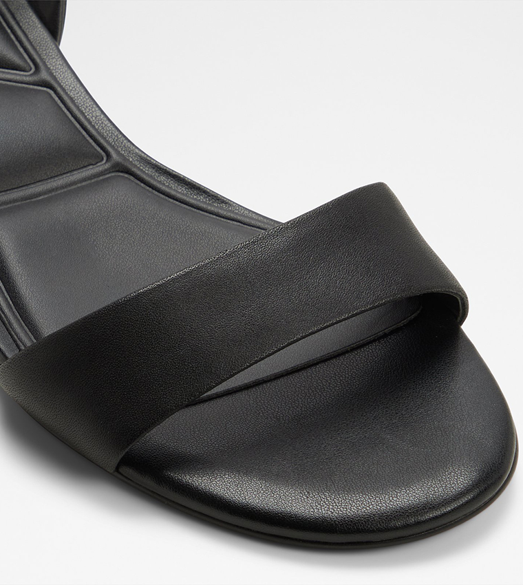 HALOBREREL Open Toe Low Block Heel Sandals