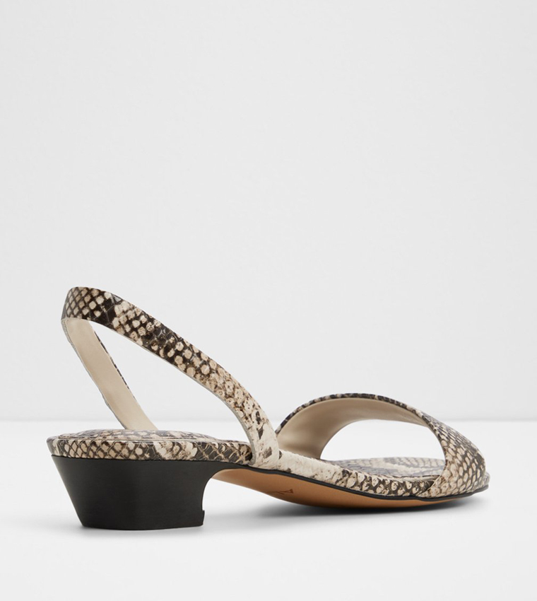 HALOBREREL Open Toe Low Block Heel Sandals