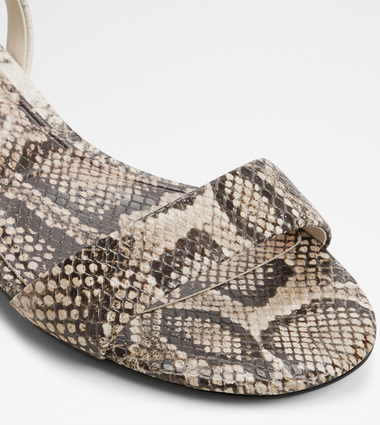 HALOBREREL Open Toe Low Block Heel Sandals