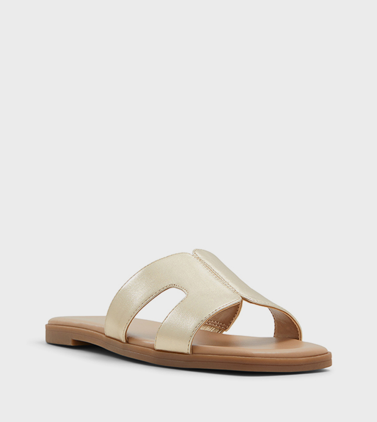 Call it Spring  Flat Sandals - Gold Flat Sandals