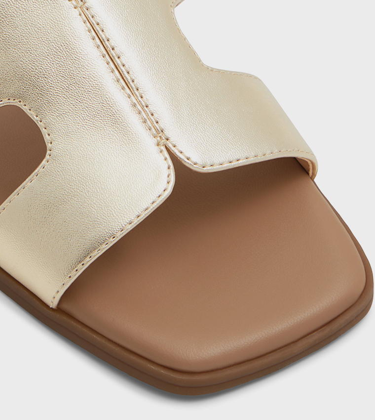 Call it Spring  Flat Sandals - Gold Flat Sandals
