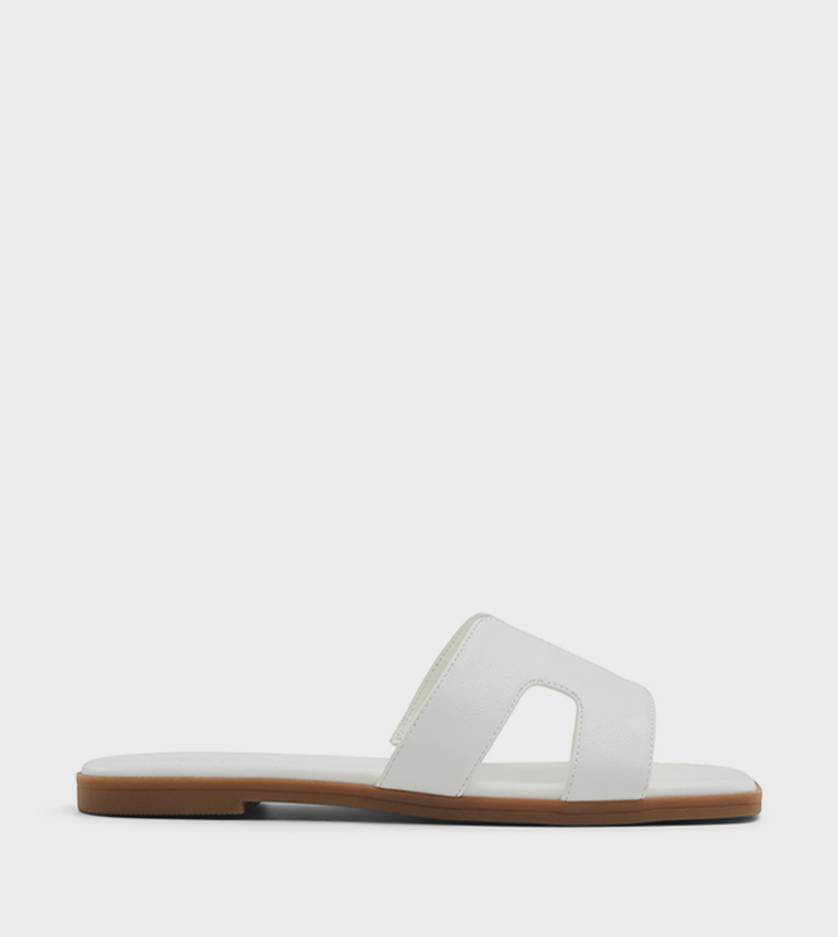 Call it Spring  Flat Sandals - White Flat Sandals