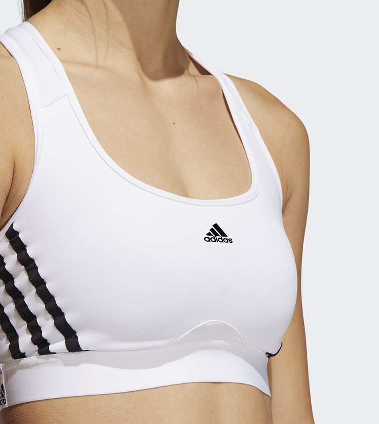 Powerreact Medium Support 3-Stripes Sports Bra