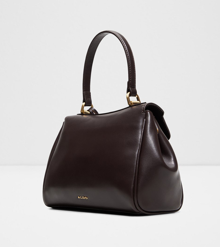 HEARTKEEPERMID Solid Flap Top Handle Bag