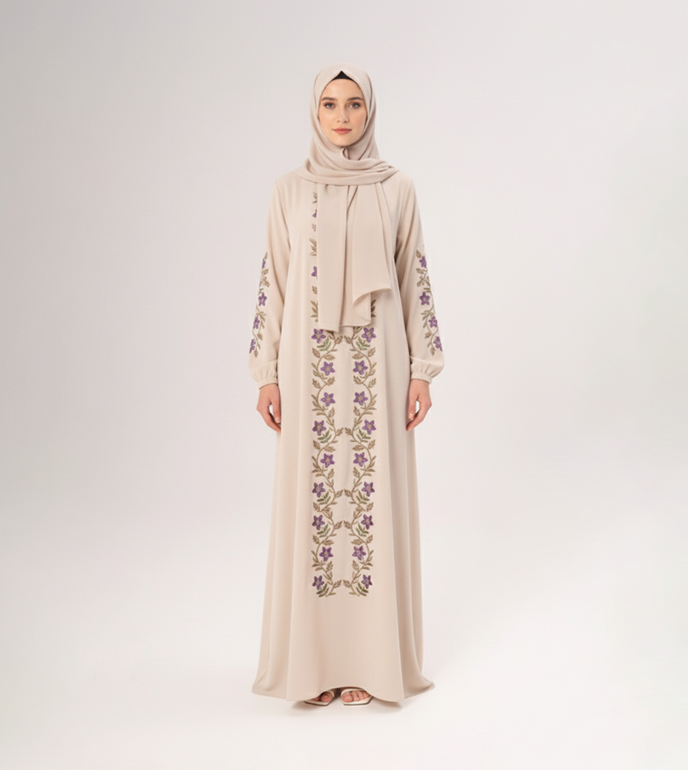 اتش ام  ملابس محتشمة - أصفر Abayas