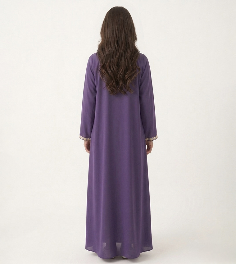 Embroidered Blossom Luxe Abaya