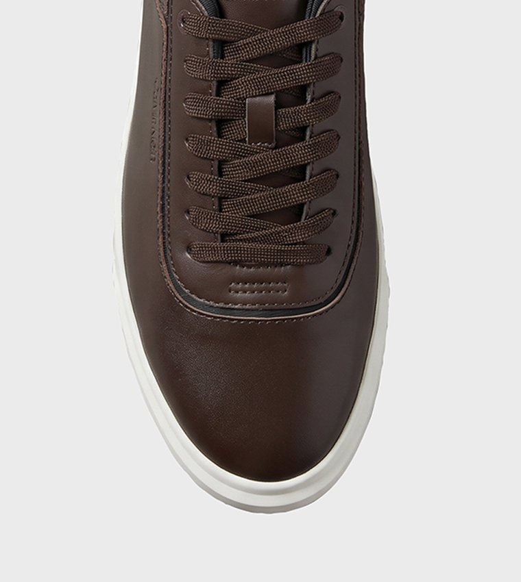 Solid Lace Up Low Top Sneakers