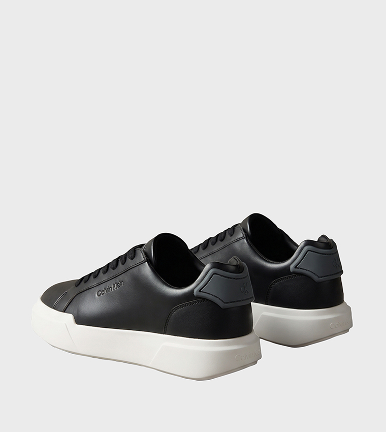 Solid Lace Up Low Top Sneakers