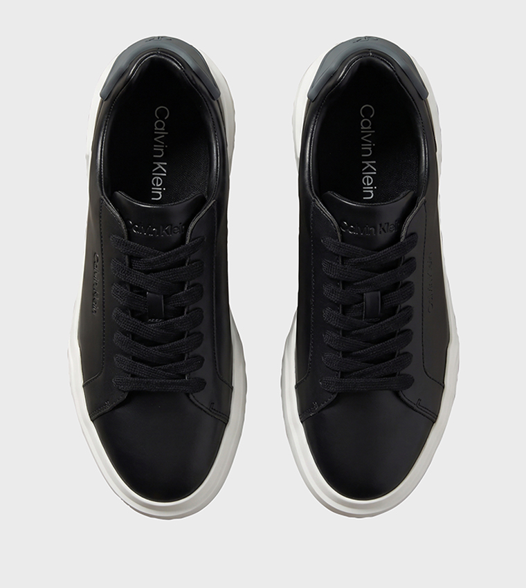 Solid Lace Up Low Top Sneakers