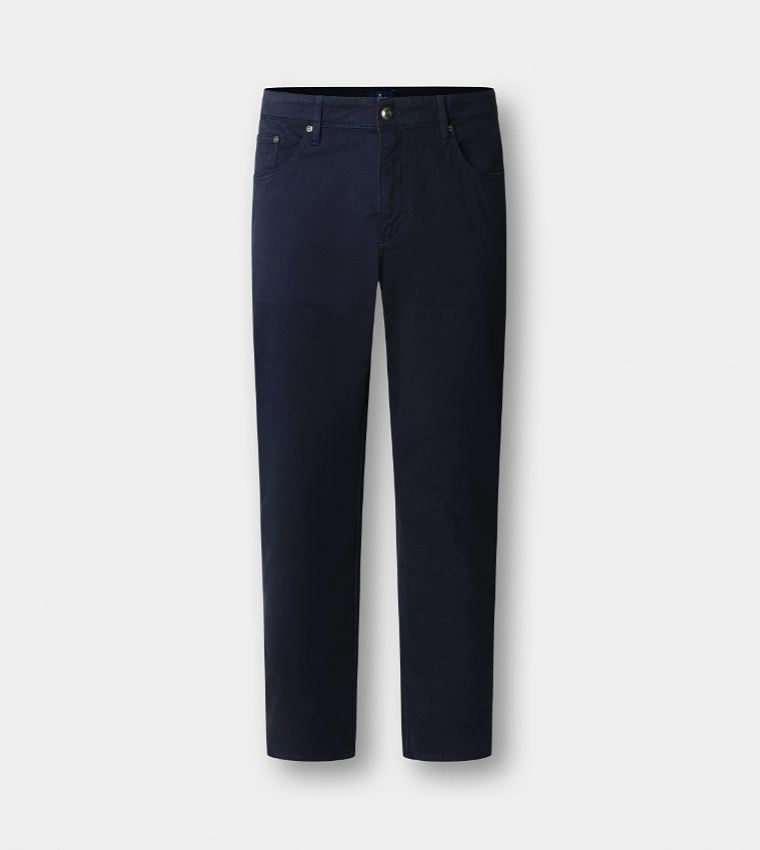 Solid Slim Fit Chinos