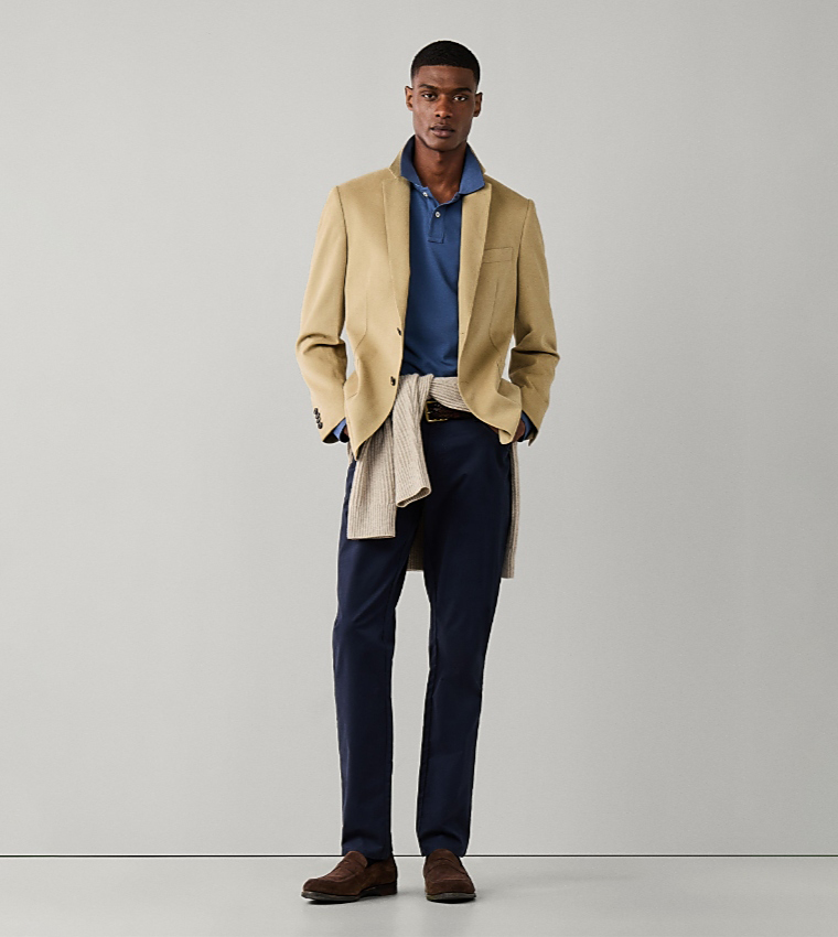 Solid Slim Fit Chinos