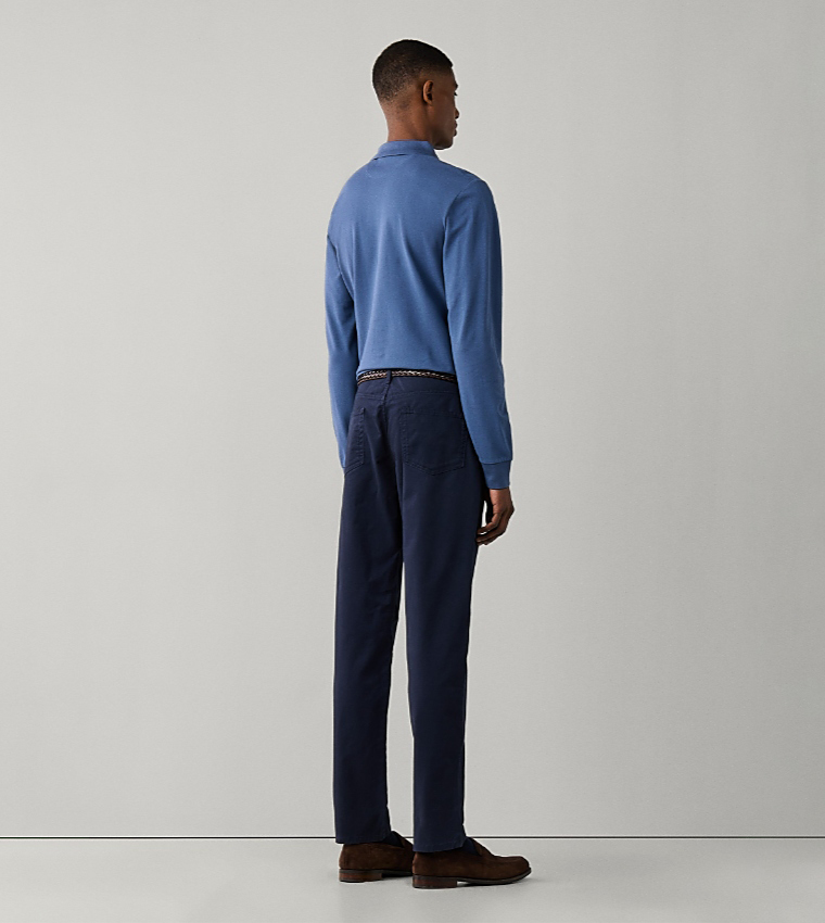 Solid Slim Fit Chinos
