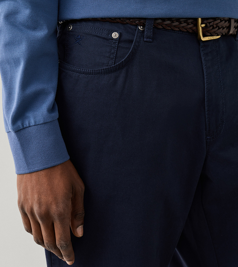 Solid Slim Fit Chinos